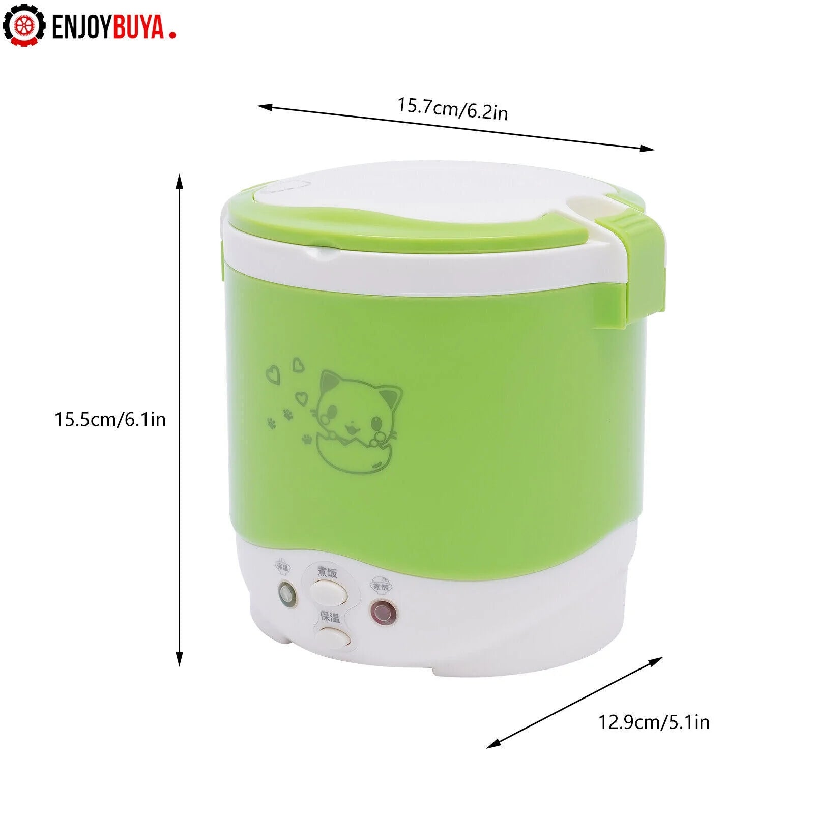 1L Mini Electric Rice Cooker with Measuring Cup and Spoon R7721
