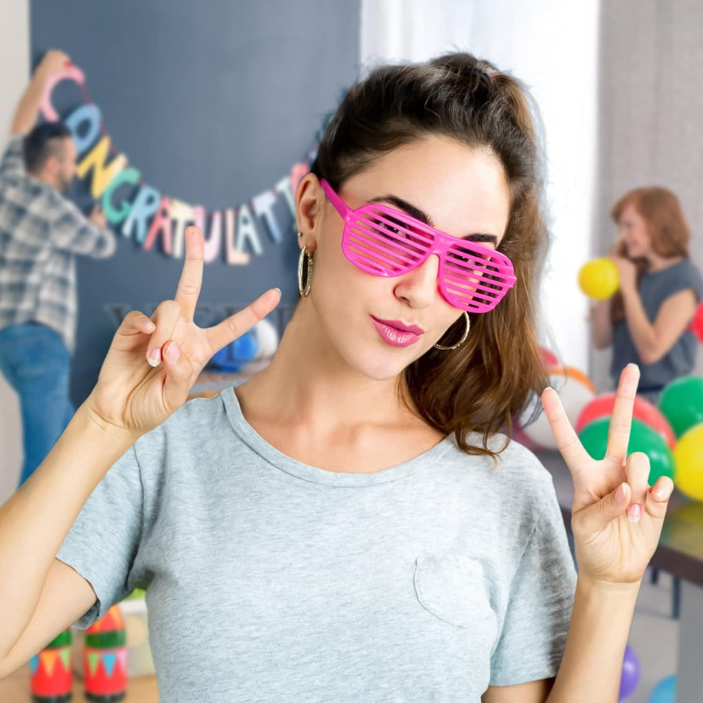 15 Pack Plastic Shutter Shades Sunglasses T12740