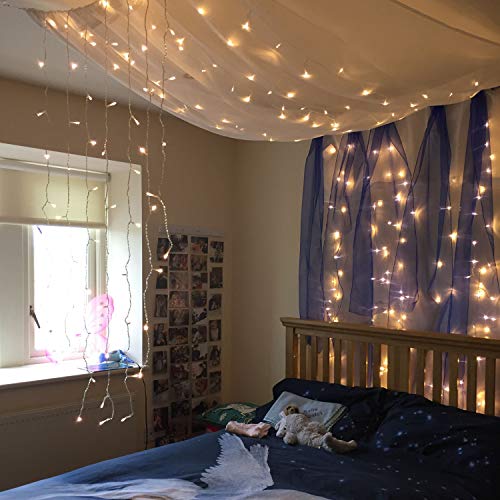 300 LED Curtain String Light, Warm White X677