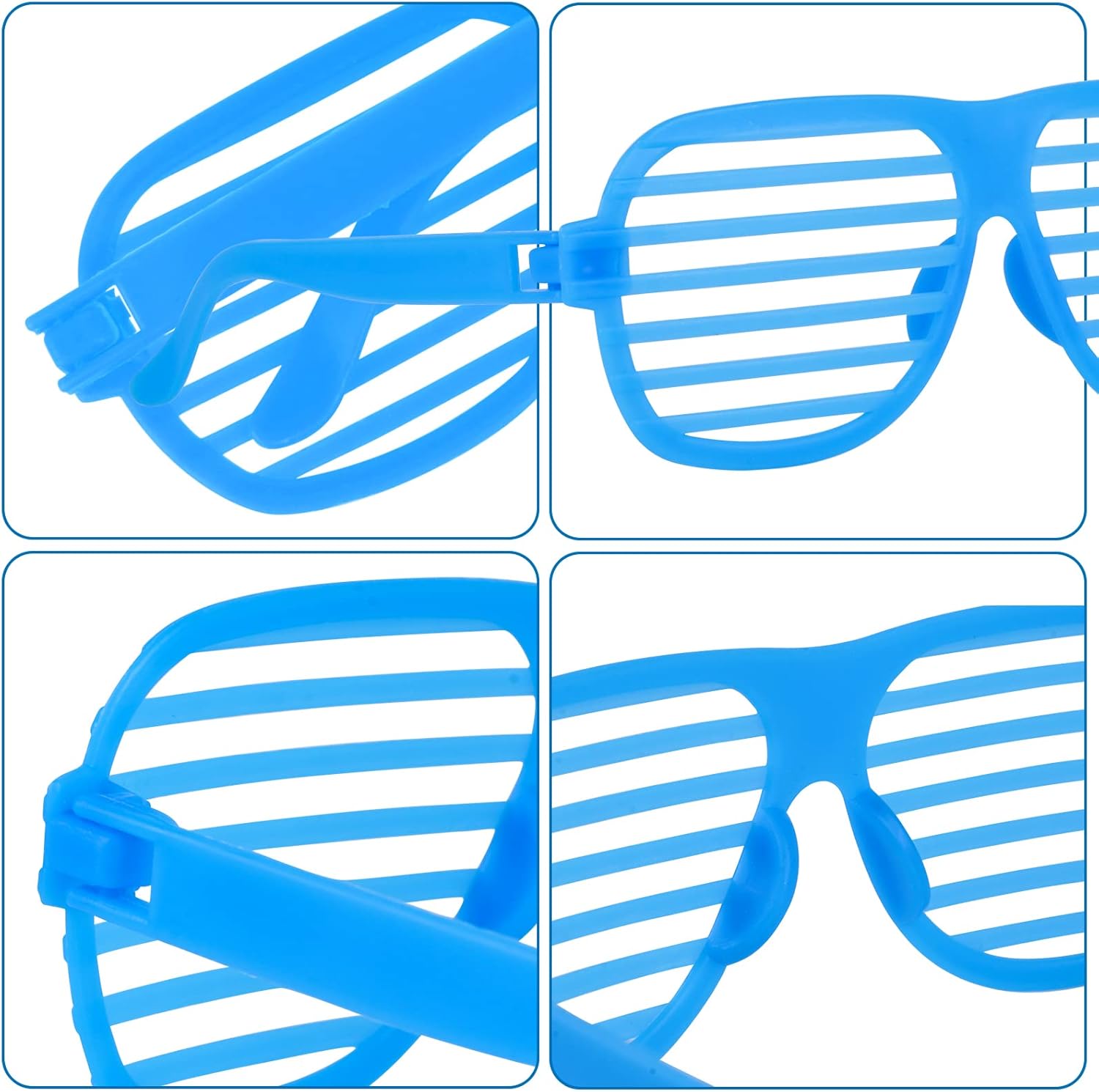 15 Pack Plastic Shutter Shades Sunglasses T12740