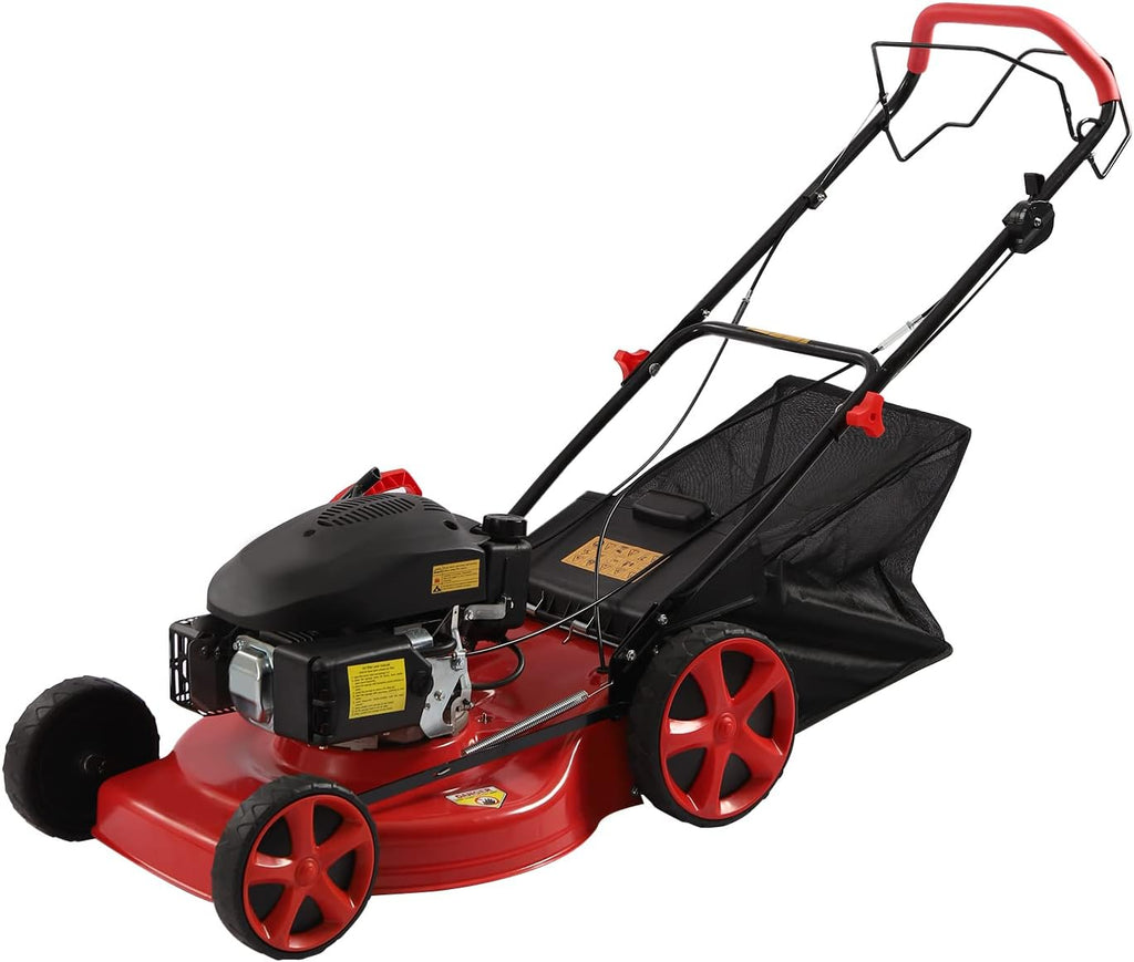 20-inch 173CC Self-Propelled Gas Push Lawn Mower with Bagger M1923