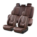 Red Line Leather Car Seat Covers Full Set B6588