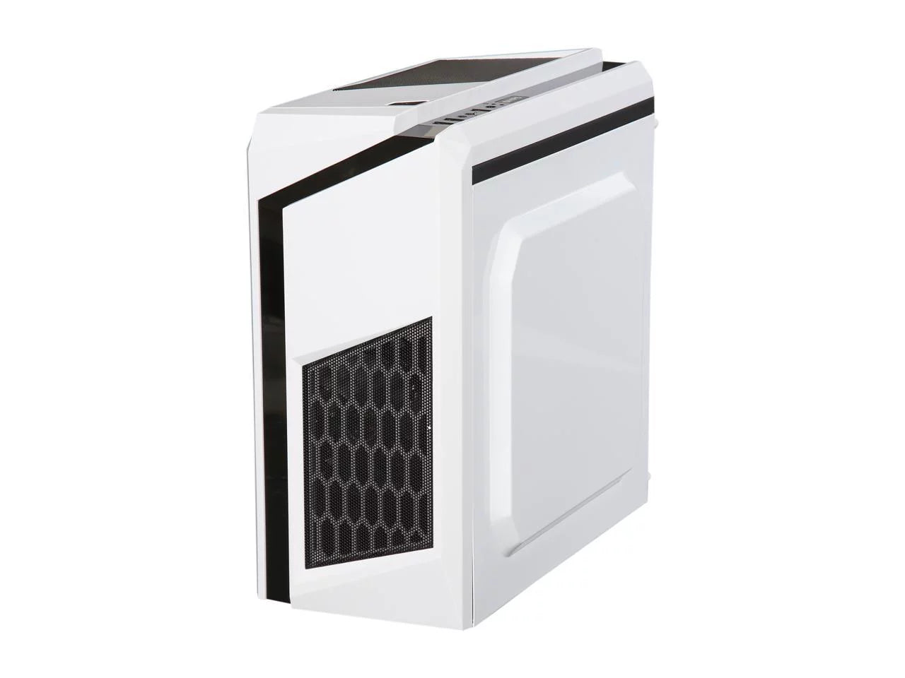 White SPCC Micro ATX Mini Tower Computer Case L707