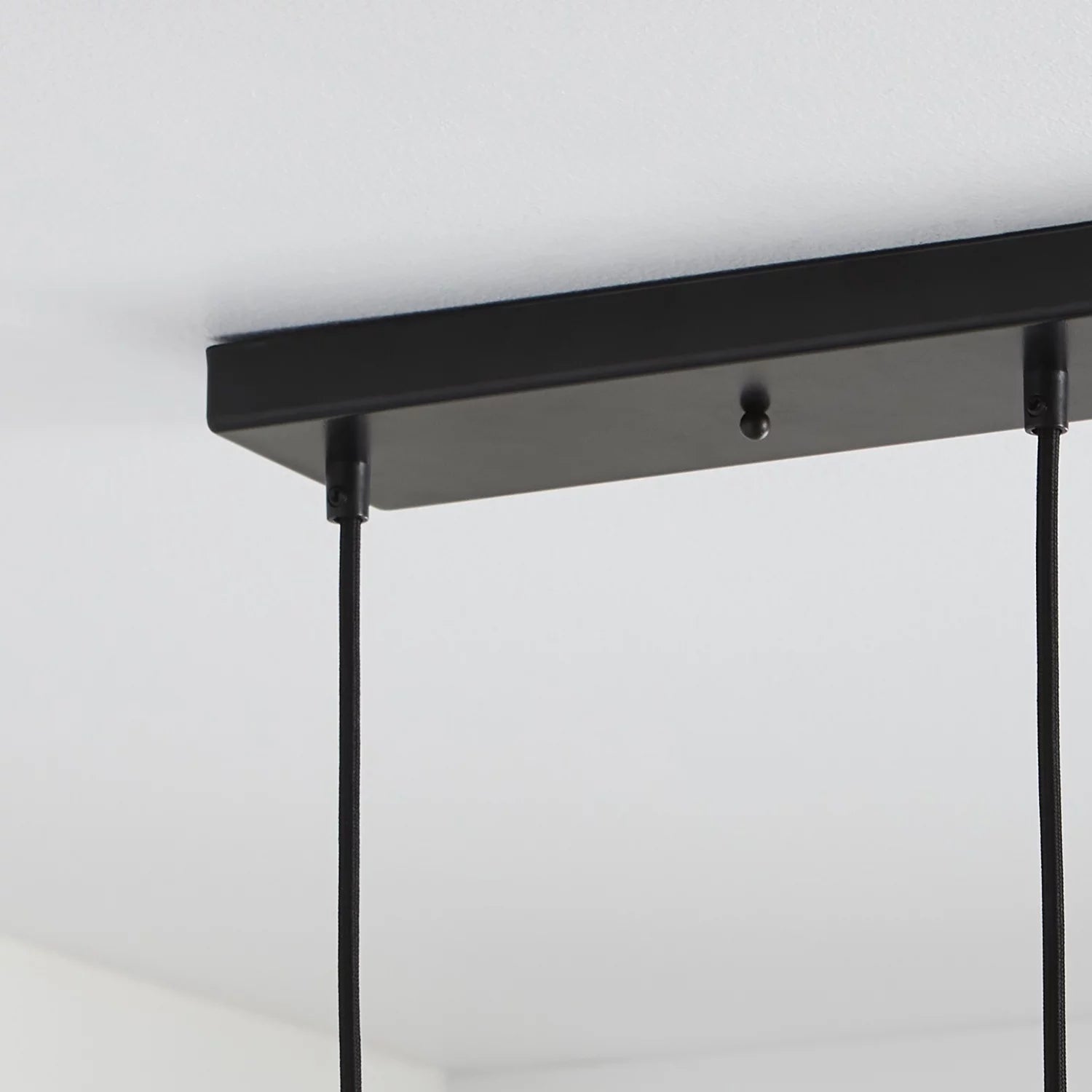 Black Finish Clear Glass 3-Light Island Pendant Light P687