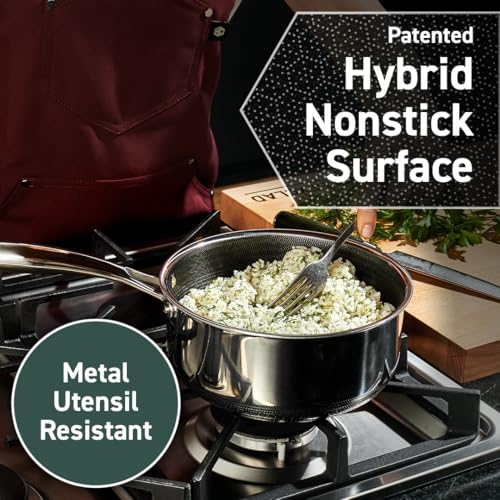 6-Piece Nonstick Pot Set with Tempered Glass Lids U1823