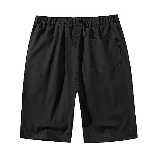 Men's Casual Shorts 5" Elastic Waist Drawstring Lightweight Regular Fit with Pockets A778