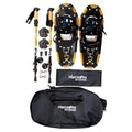 30 in. Lightweight Aluminum Snowshoes with Trekking Pole Set, Metallic Gold T937