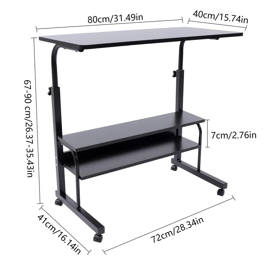 Adjustable Height Desk with Wheels Q812