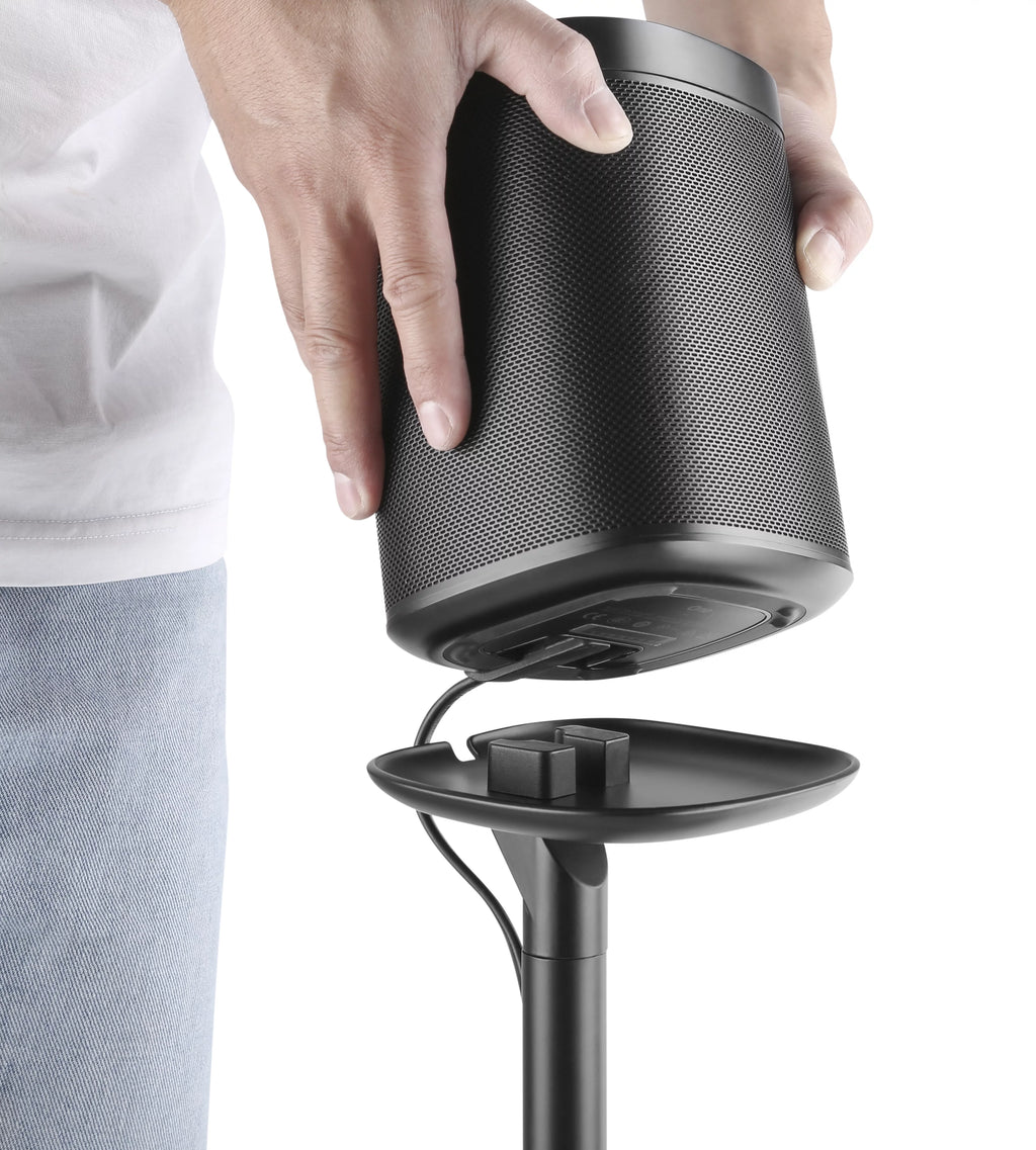 2 Pack Black Speaker Floor Stand Q5372