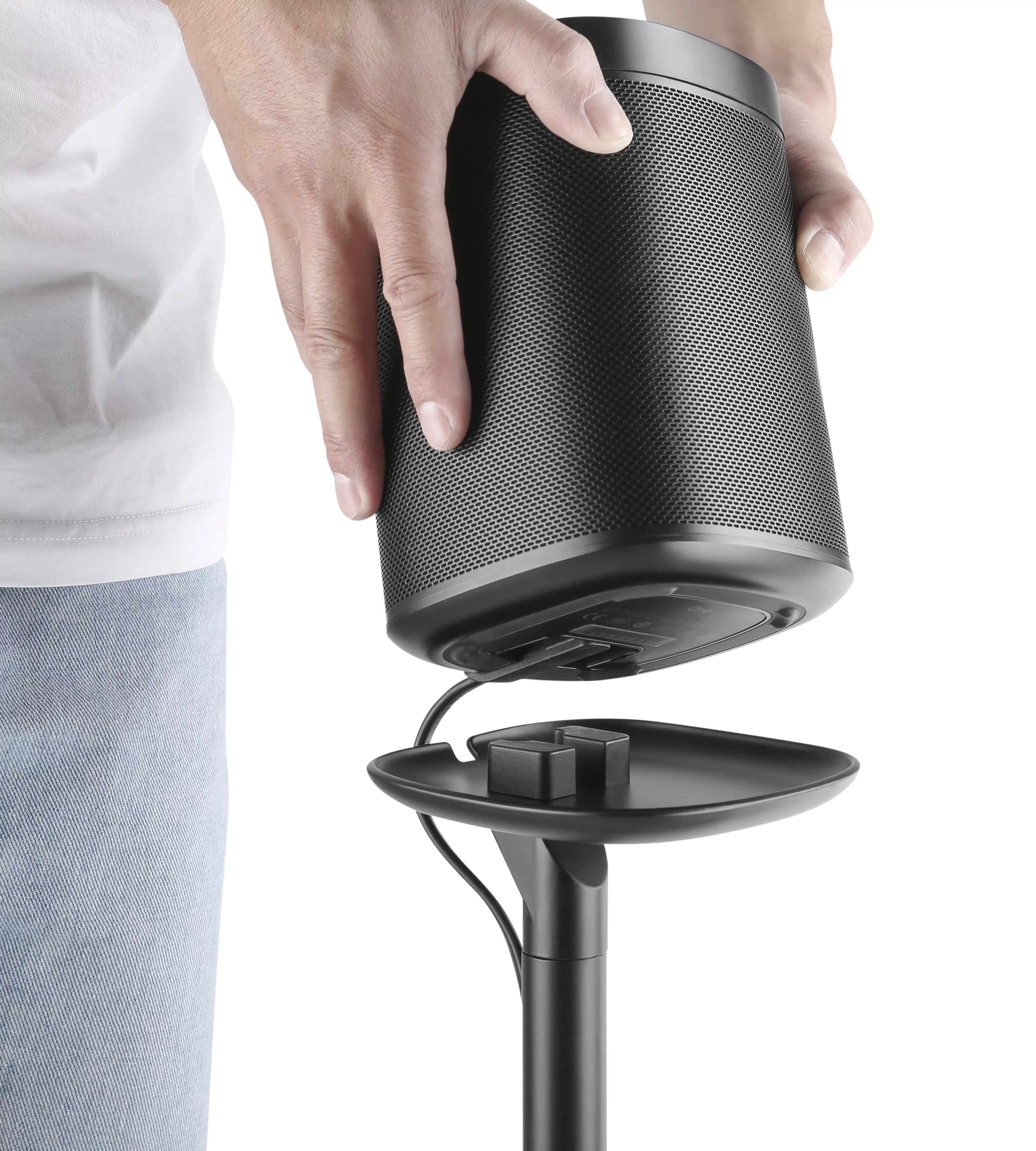 2 Pack Black Speaker Floor Stand Q5372
