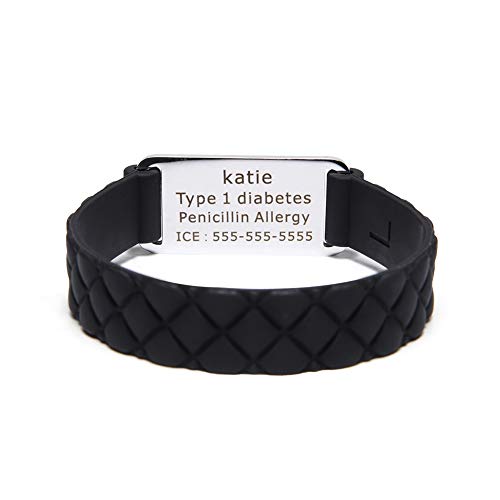 Stainless Steel Medical Alert ID Bracelet J2899