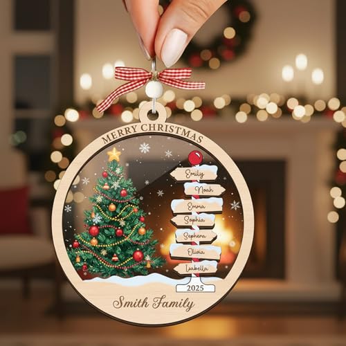 Personalized Christmas Wooden Ornament M498217