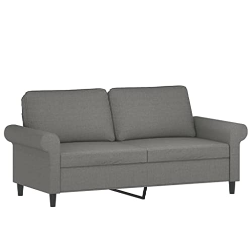 Dark Gray 47.2" Fabric 2-Seater Sofa V653841