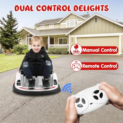 12V Electric Bumper Car with Parent Remote, Blue W5107