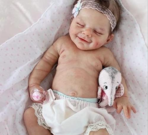 18" Realistic Soft Vinyl Silicone Full Body Sleeping Doll X9230