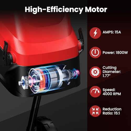 15 Amp Corded Electric Wood Chipper Shredder with Collection Bag H903718