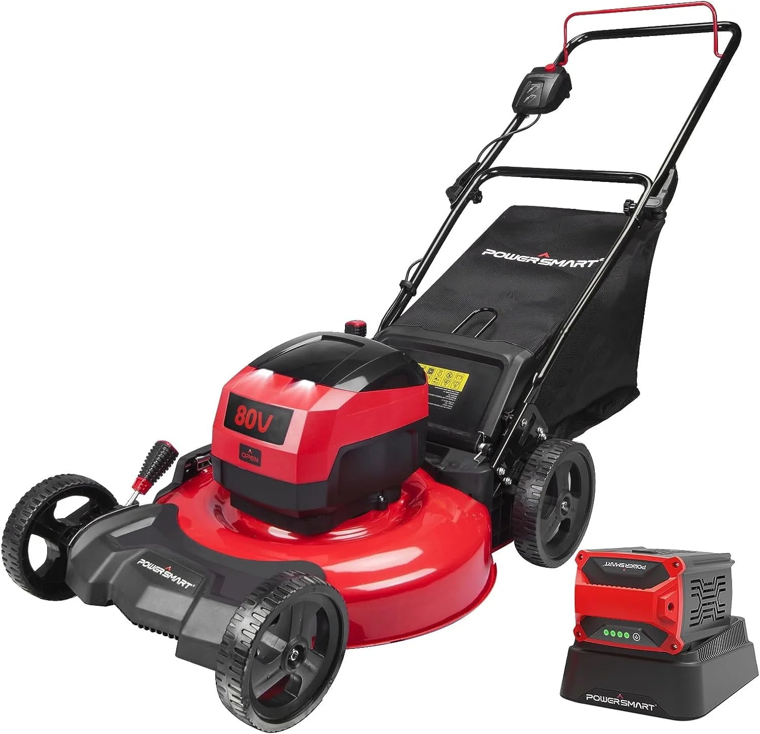 80V 21 Cordless Lawn Mower with 6.0Ah Lithium-Ion Battery & Charger R8789
