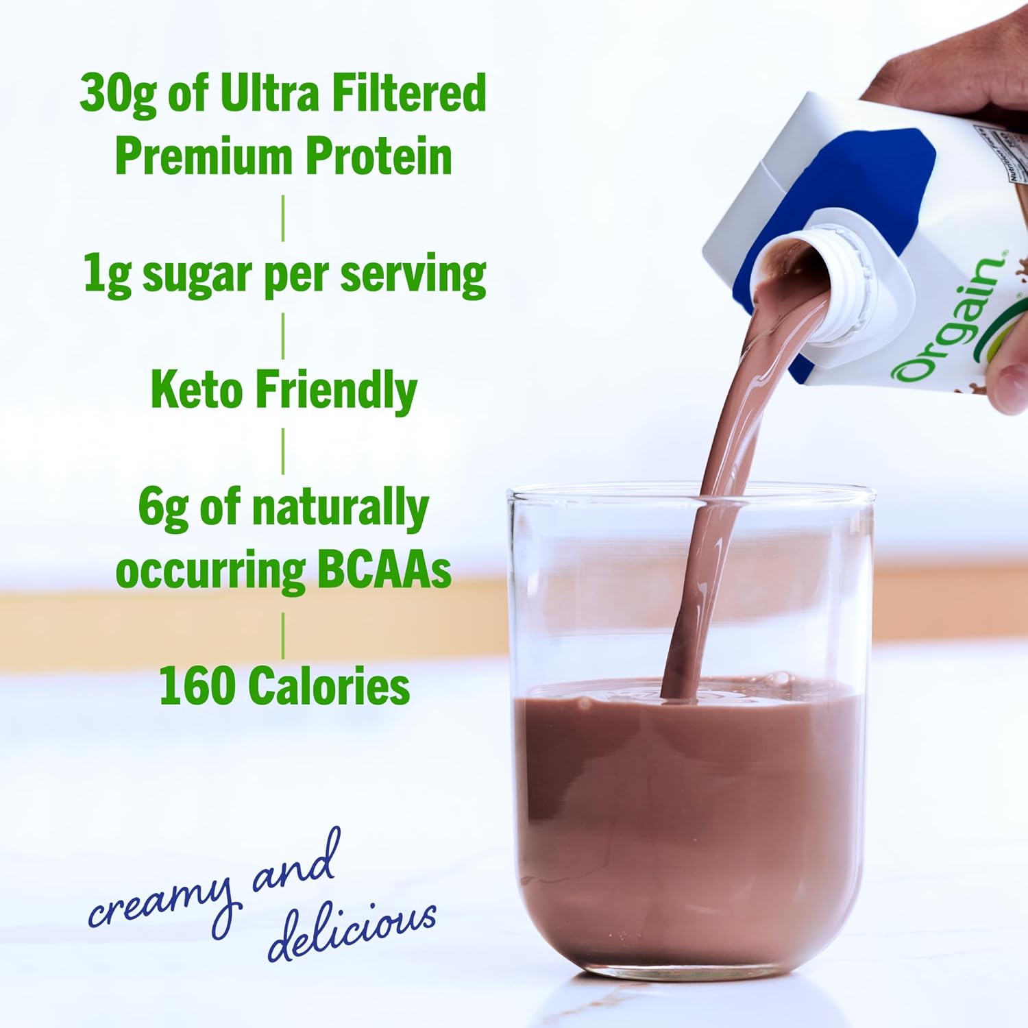 11 Fl Oz Pack of 12 Chocolate Fudge Protein Shake K4994