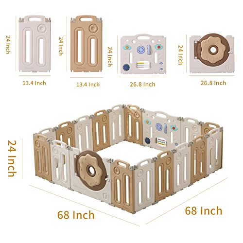 18 Panel Foldable Baby Playpen K416592