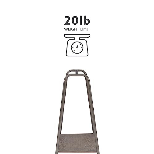 Short Pewter Wooden Clothing Rack J20267
