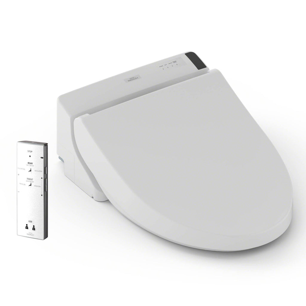 Cotton White Elongated Bidet Toilet Seat I9725