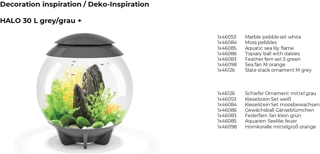 Slate Stack Ornament Medium Grey Aquariums W3332
