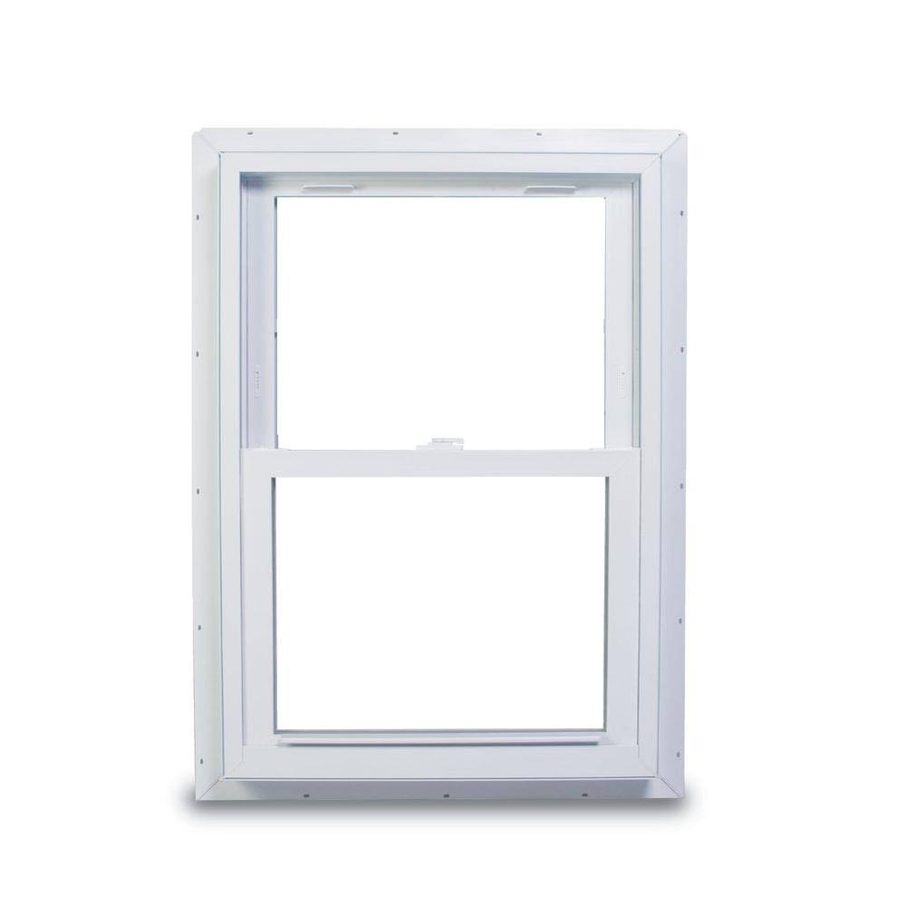 33.75 in. x 48.75 in. Double Hung White Vinyl Window with Nailing Flange O62294