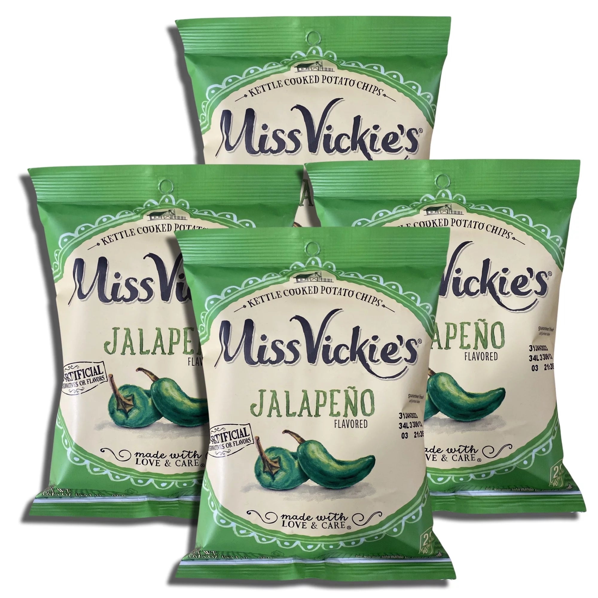 Kettle Cooked Potato Chips, 1.875 Oz Bags, Pack of 8 T433