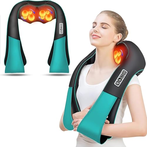 Shiatsu Back and Neck Massager with Heat, Electric Massage Pillow D6760