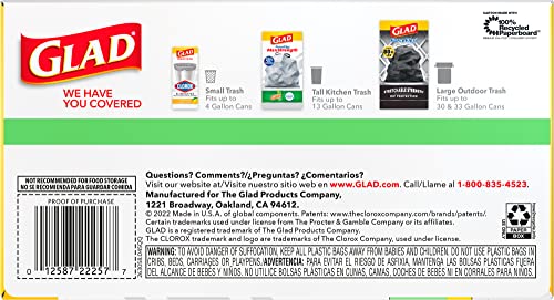 45 Count 13 Gallon Tall Kitchen Drawstring Garbage Bags V547