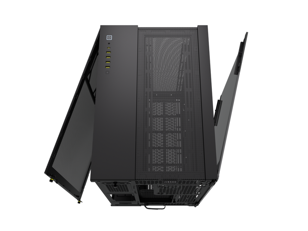 Black Super Mid-Tower Tempered Glass Airflow Case Q33087