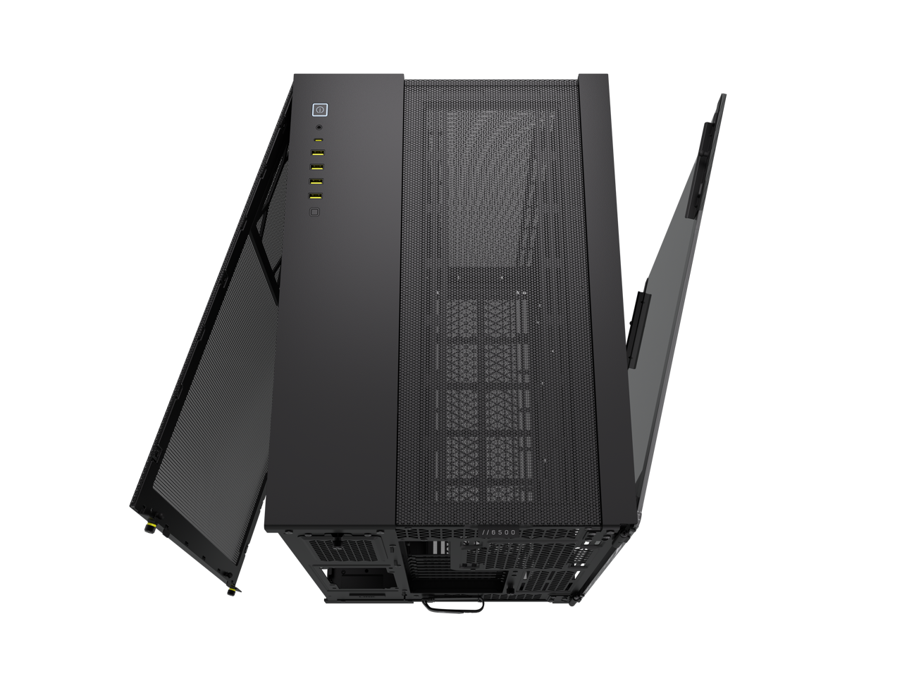 Black Super Mid-Tower Tempered Glass Airflow Case Q33087