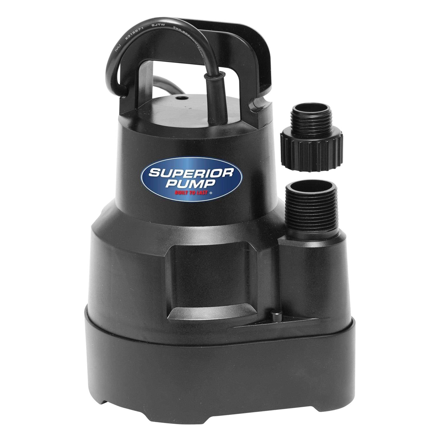 1/4 HP Submersible Thermoplastic Oil-Free Utility Pump T1415