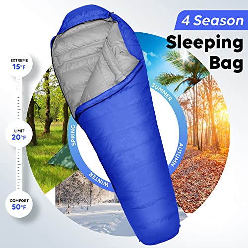 Mummy Sleeping Bag with Compression Sack X140165