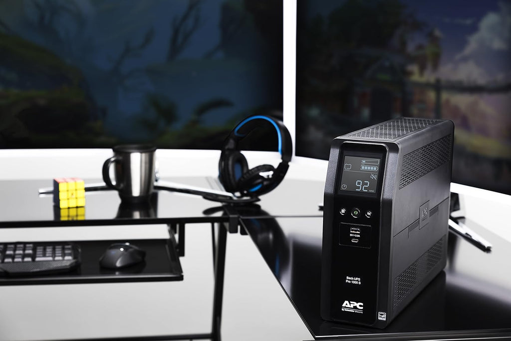 1000VA Sine Wave UPS Battery Backup with AVR J94842