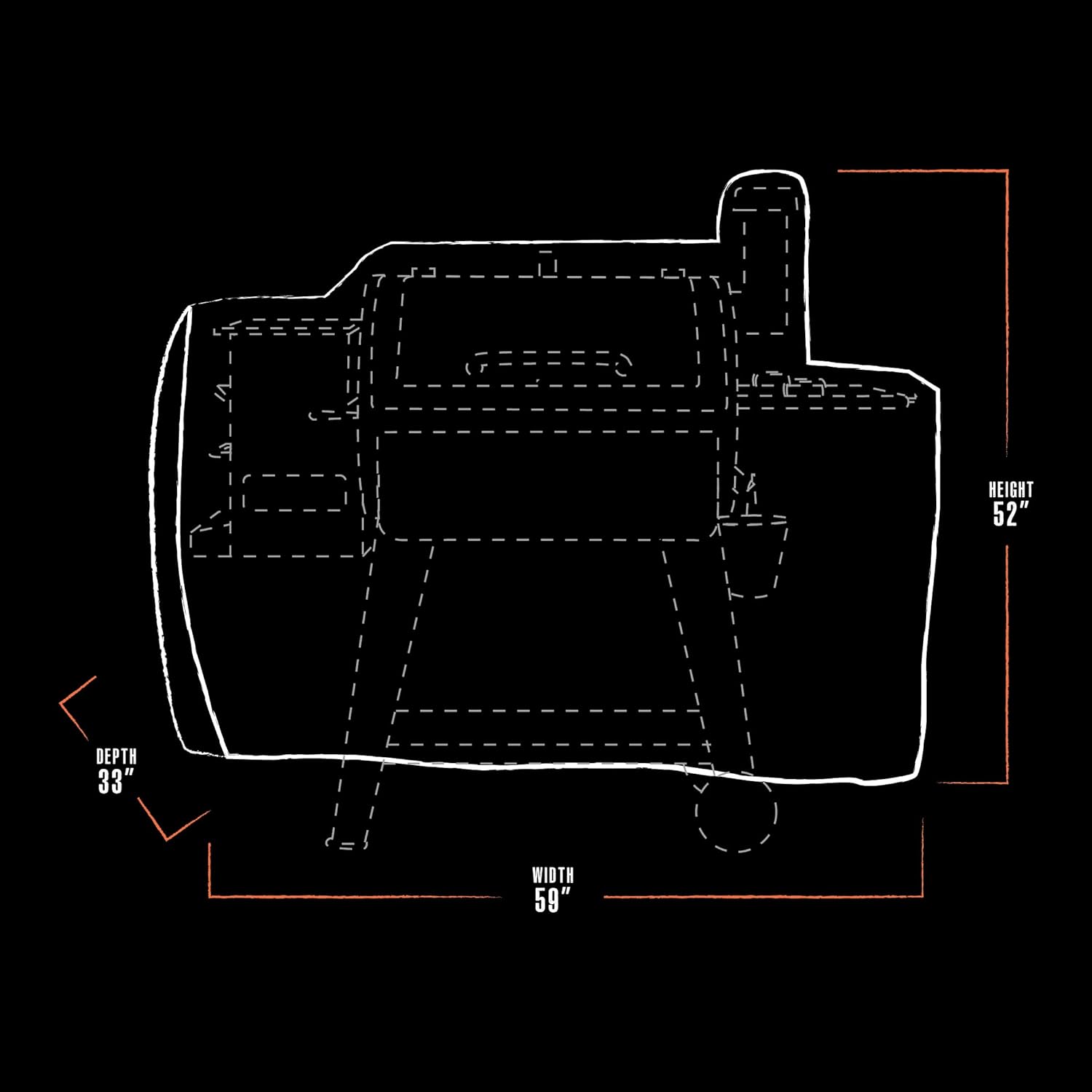 Wood Pellet Grill Cover T1007