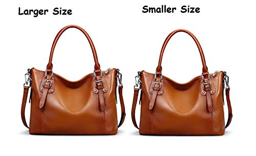 Genuine Leather Tote Shoulder Bag Satchel Purse Top Handle Hobo Crossbody Purse G6456