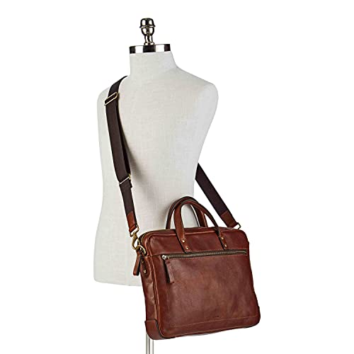 Leather Messenger Briefcase Laptop Bag S93286