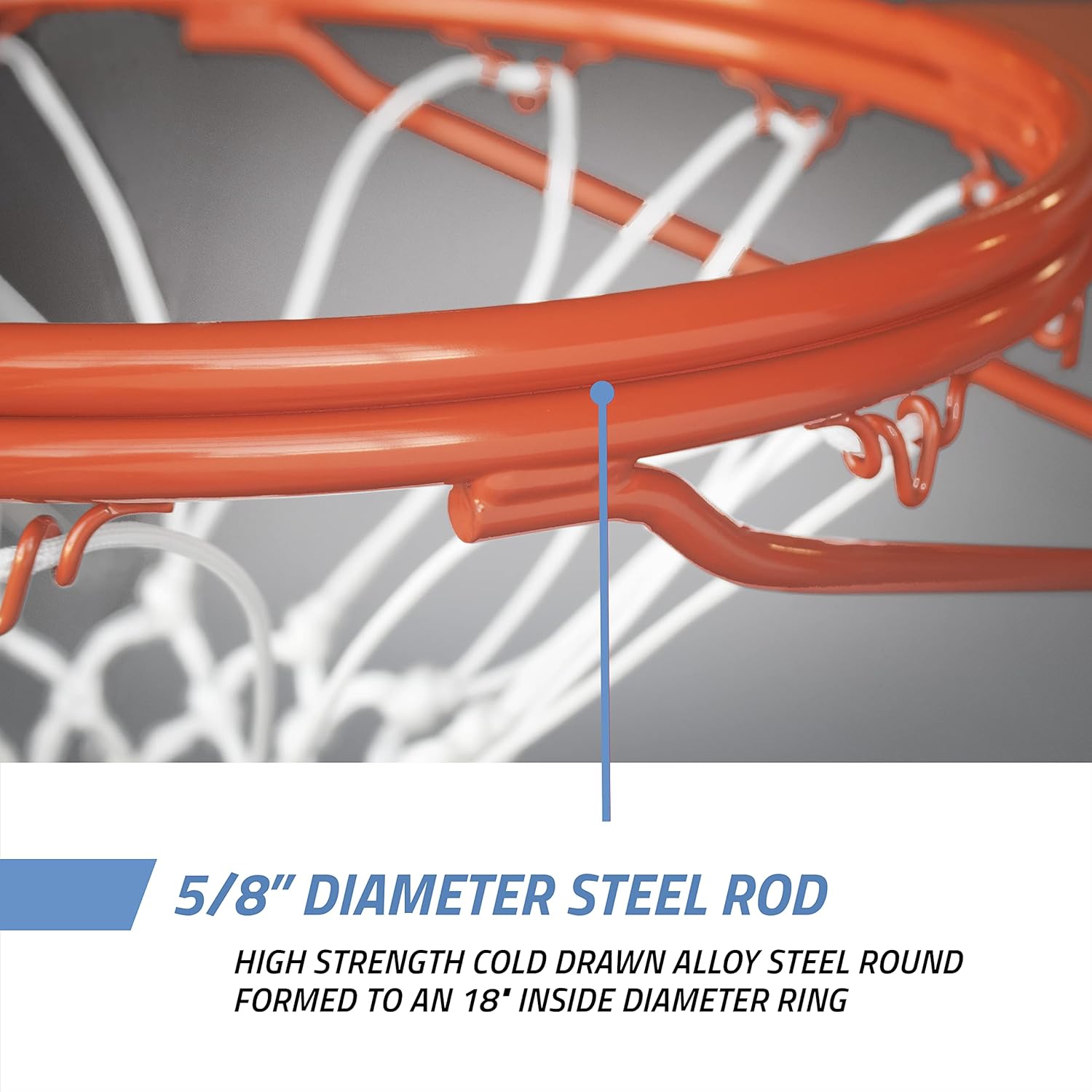 Indoor Basketball Hoop, Front Mount, Wall Mount with Basketball Net S327844