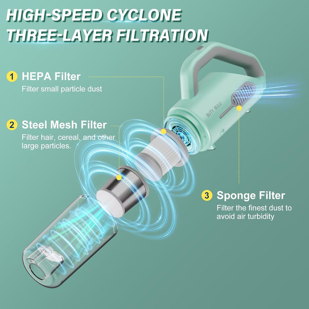 Cordless Stick Handheld Vacuum Cleaner, 3-in-1, 10KPa, 3.5Ib P923404