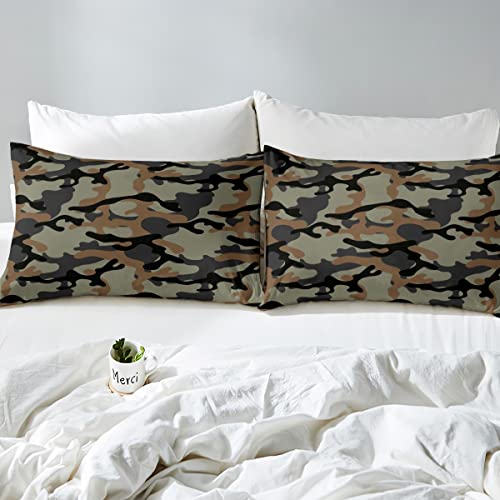 Camouflage Queen Size Comforter Set with Two Pillowcases U513