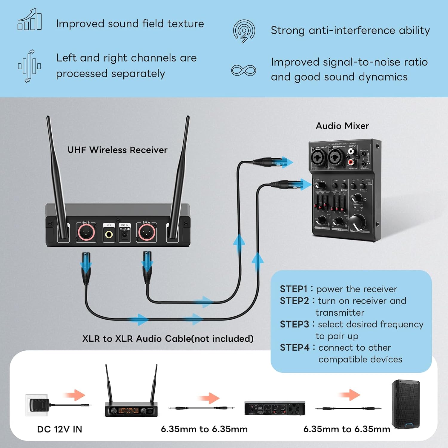 Metal Dual Wireless Microphone System V231