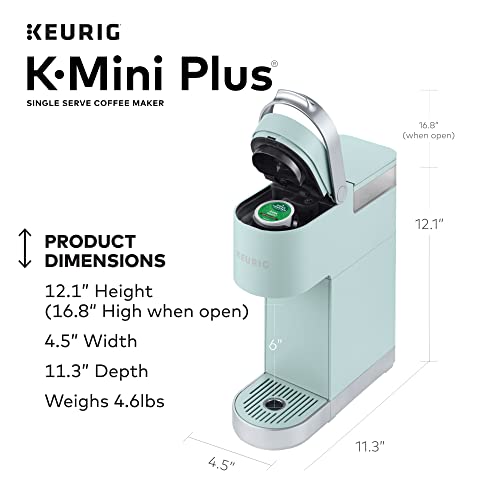 Single Serve K-Cup Pod Coffee Brewer, 6 to 12 oz. Brew Size, Misty Green P97852