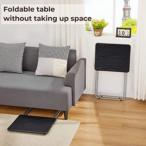 Black Folding TV Trays Set of 2 S2623