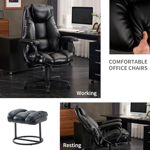 Dark Brown High Back Ergonomic PU Leather Office Chair J520