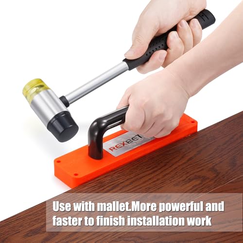 44-Piece Laminate Wood Flooring Installation Kit with Tapping Block, Pull Bar, Mallet, Contour Gauge and 40 Spacers T5527