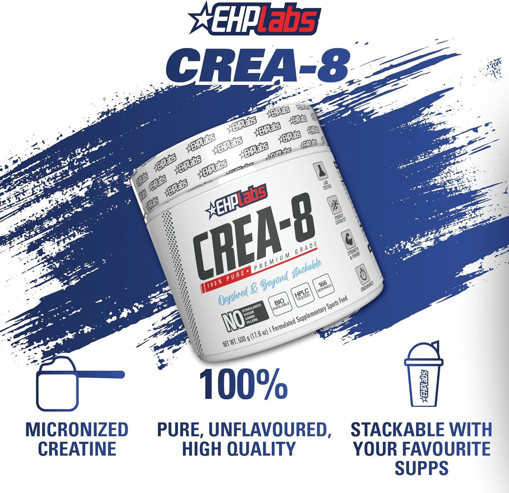 Creatine Monohydrate Powder, Unflavored - 100 Servings (500g) S2190