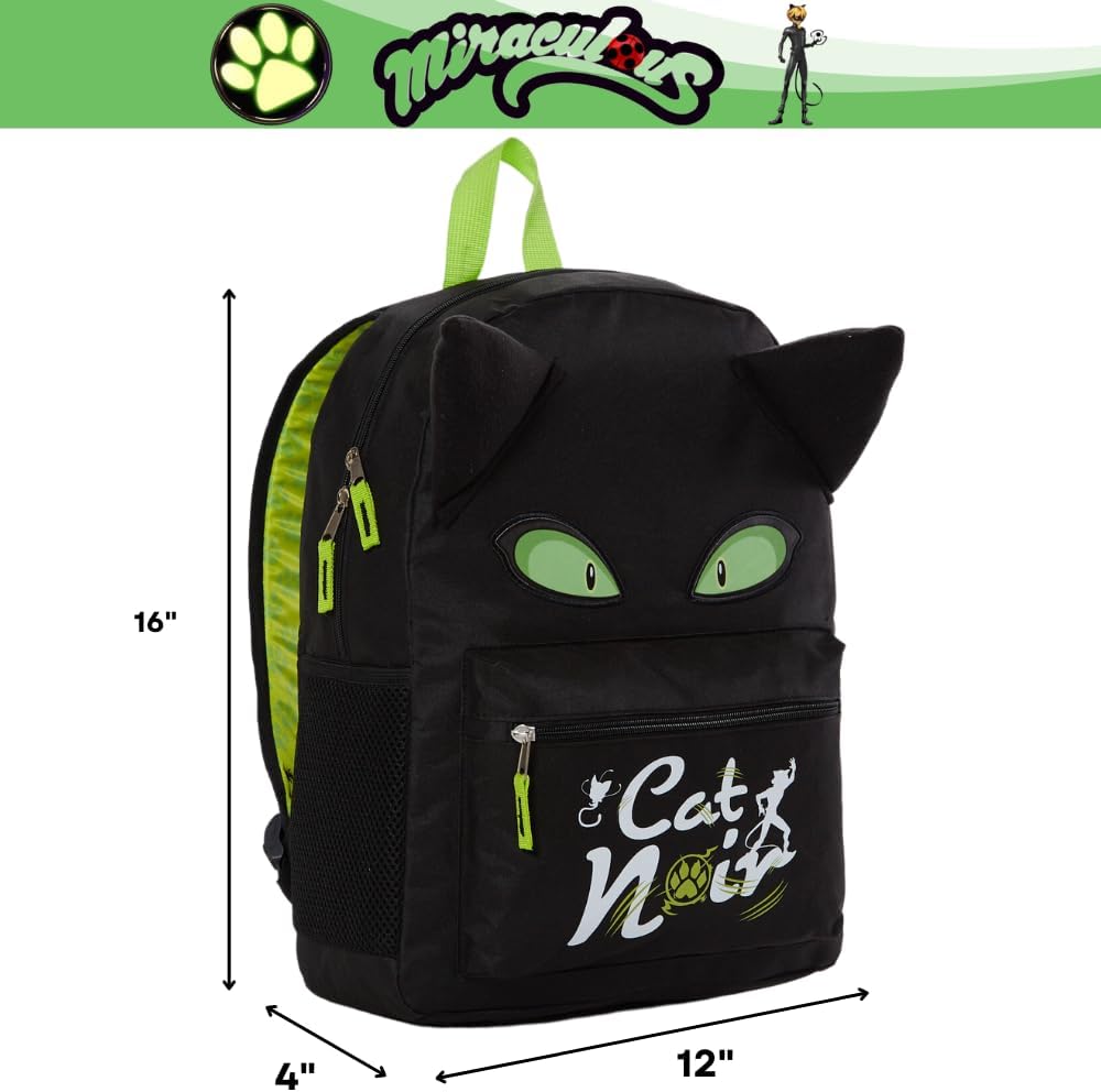 16 inch Black Backpack V1558