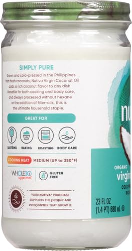 Organic Virgin Coconut Oil, 23 Ounce (Pack of 2) Y297581