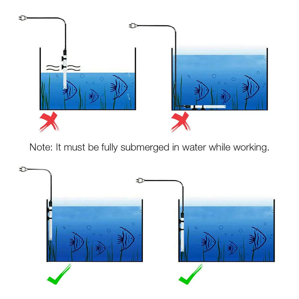 200W Submersible Aquarium Heater with Adjustable Temperature N173518